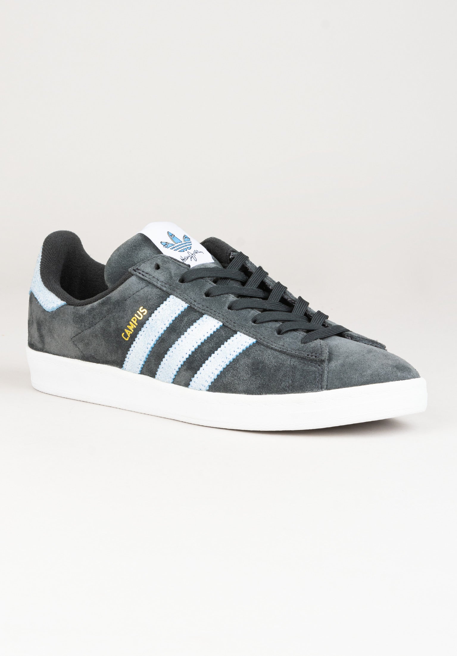 Campus Adv x Henry Jones adidas skateboarding Mens Shoes in carbon white blue for Men TITUS