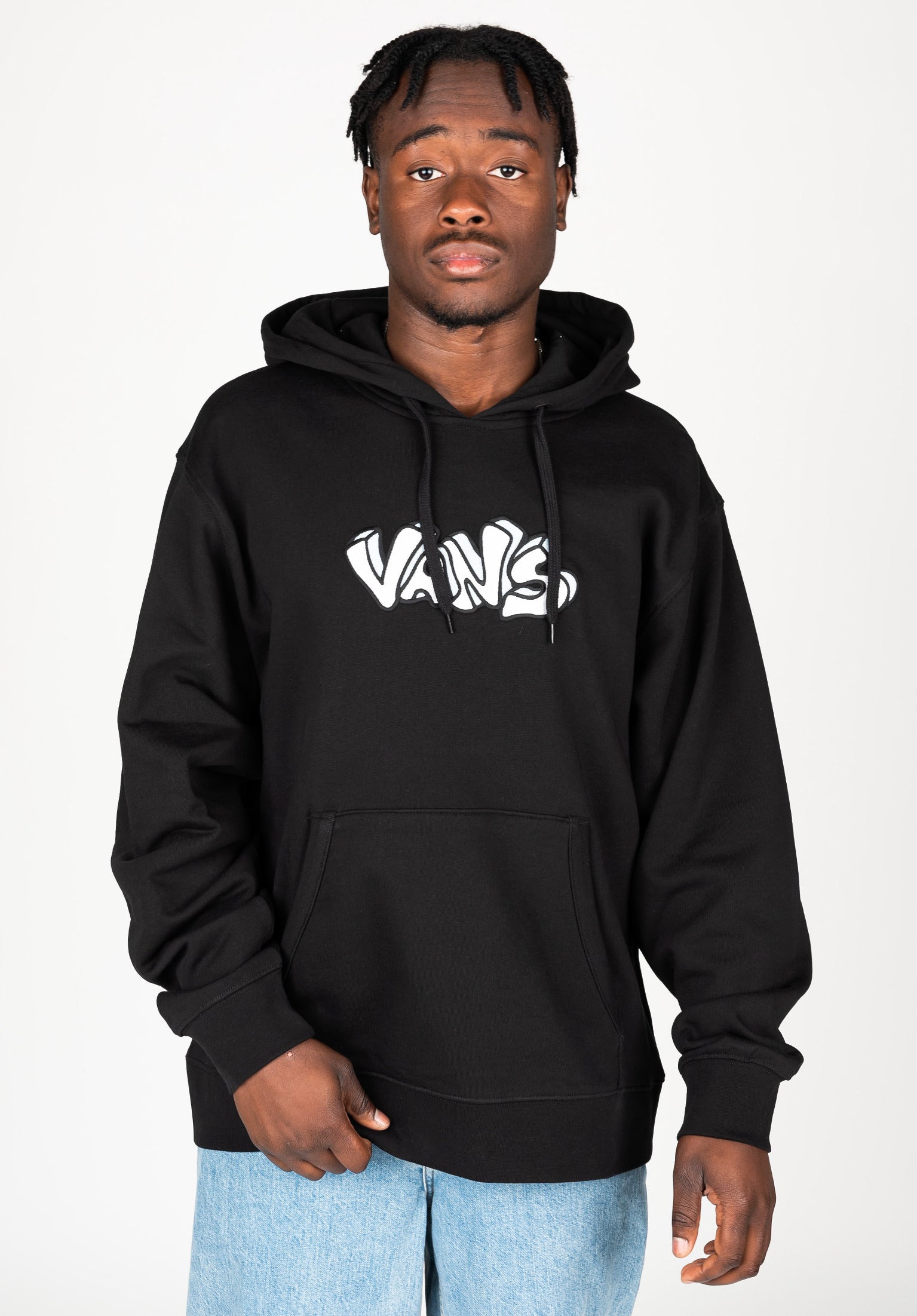 Black van shop hoodie