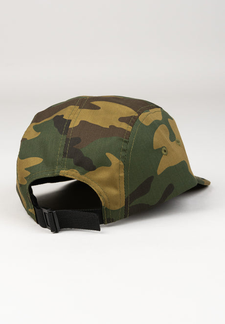 5-Panel Hat camouflage Rueckenansicht