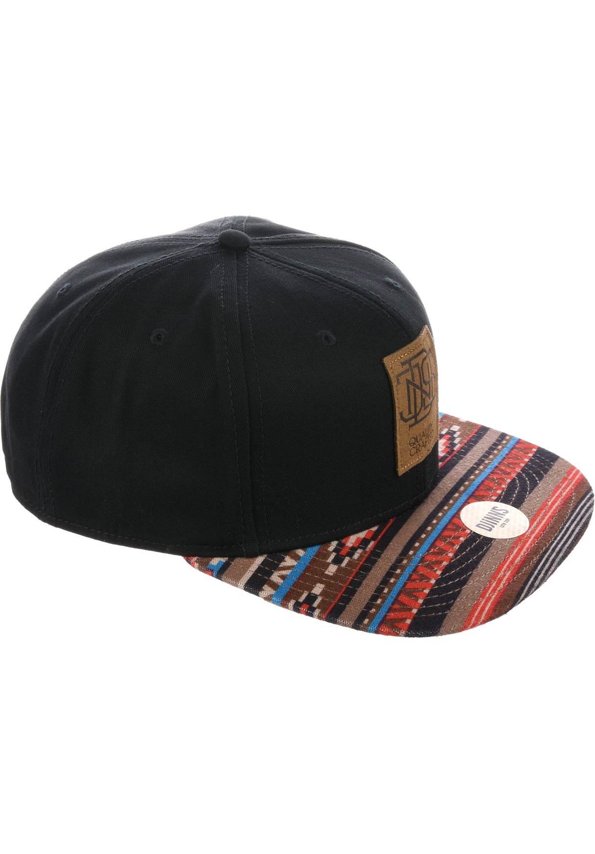 6P Snapback Aztek black Closeup2