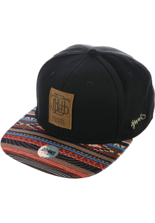 6P Snapback Aztek black Vorderansicht