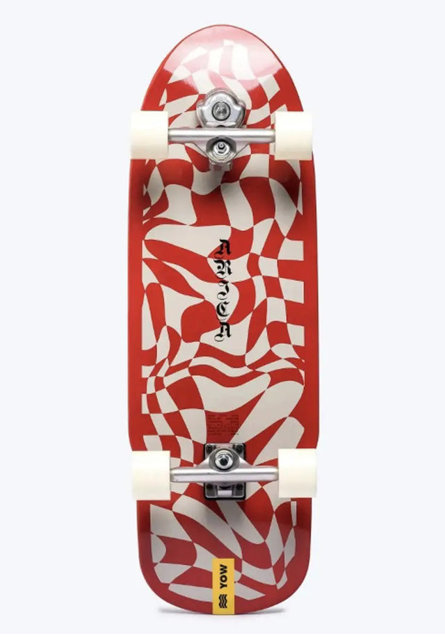 Arica 33" Surfskate red-white Vorderansicht