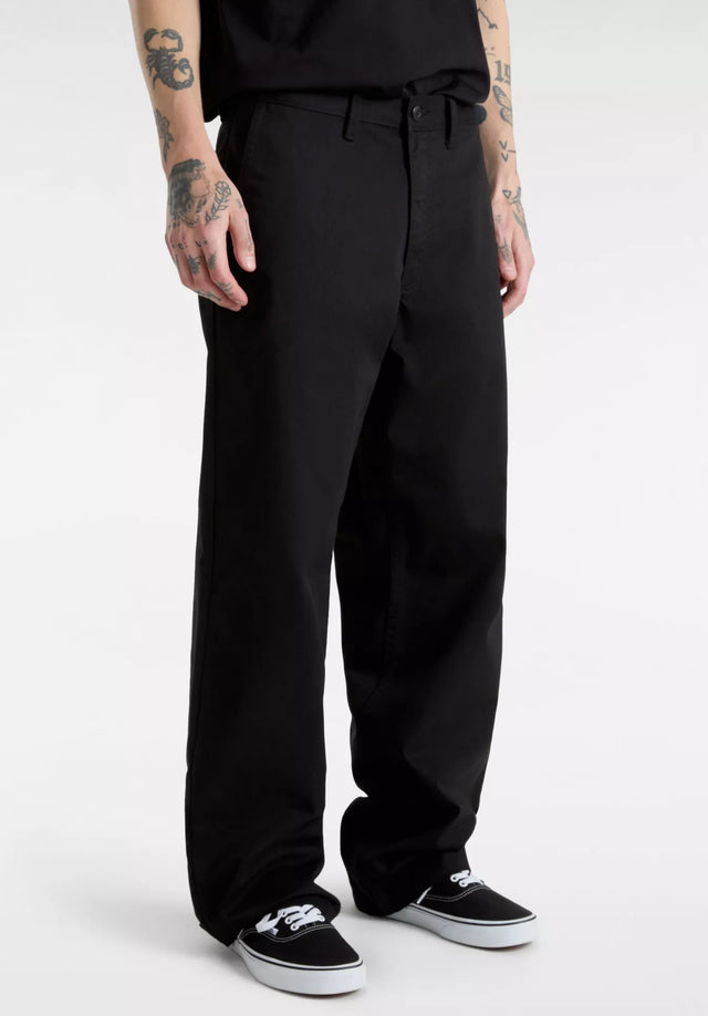 Authentic Chino Loose Pant black Vorderansicht