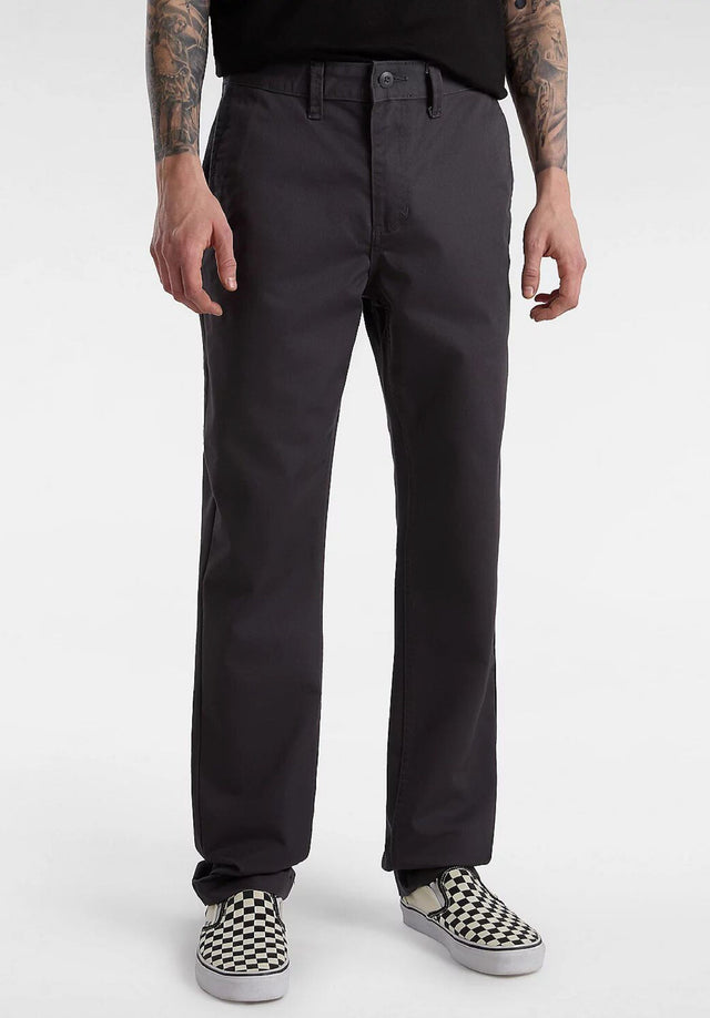 Authentic Chino Slim asphalt Vorderansicht