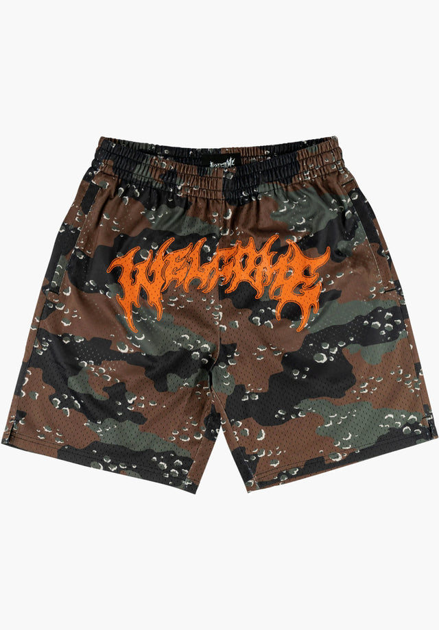 Barb Mesh Short timber Vorderansicht