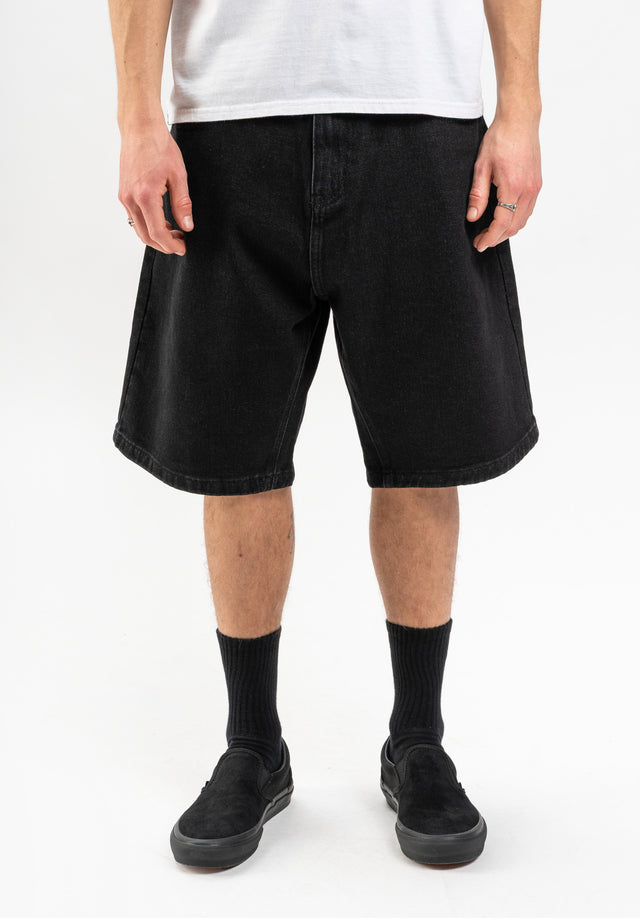 Boogy Short blackwasheddenim Vorderansicht