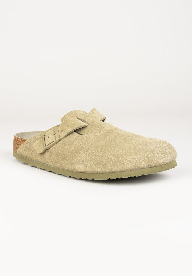 Boston Suede Leather Narrow fadedkhaki Vorderansicht