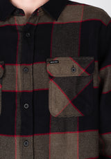 Bowery Flannel heathergrey-charcoal Rueckenansicht