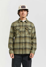 Bowery Flannel vetiver-laurelwreth-washedblack Vorderansicht