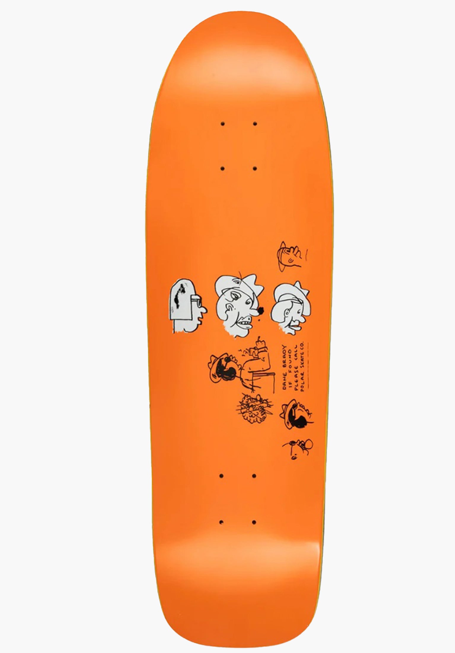 Brady Mia Dane 1 Polar Skate Co Deck in orange for c – TITUS