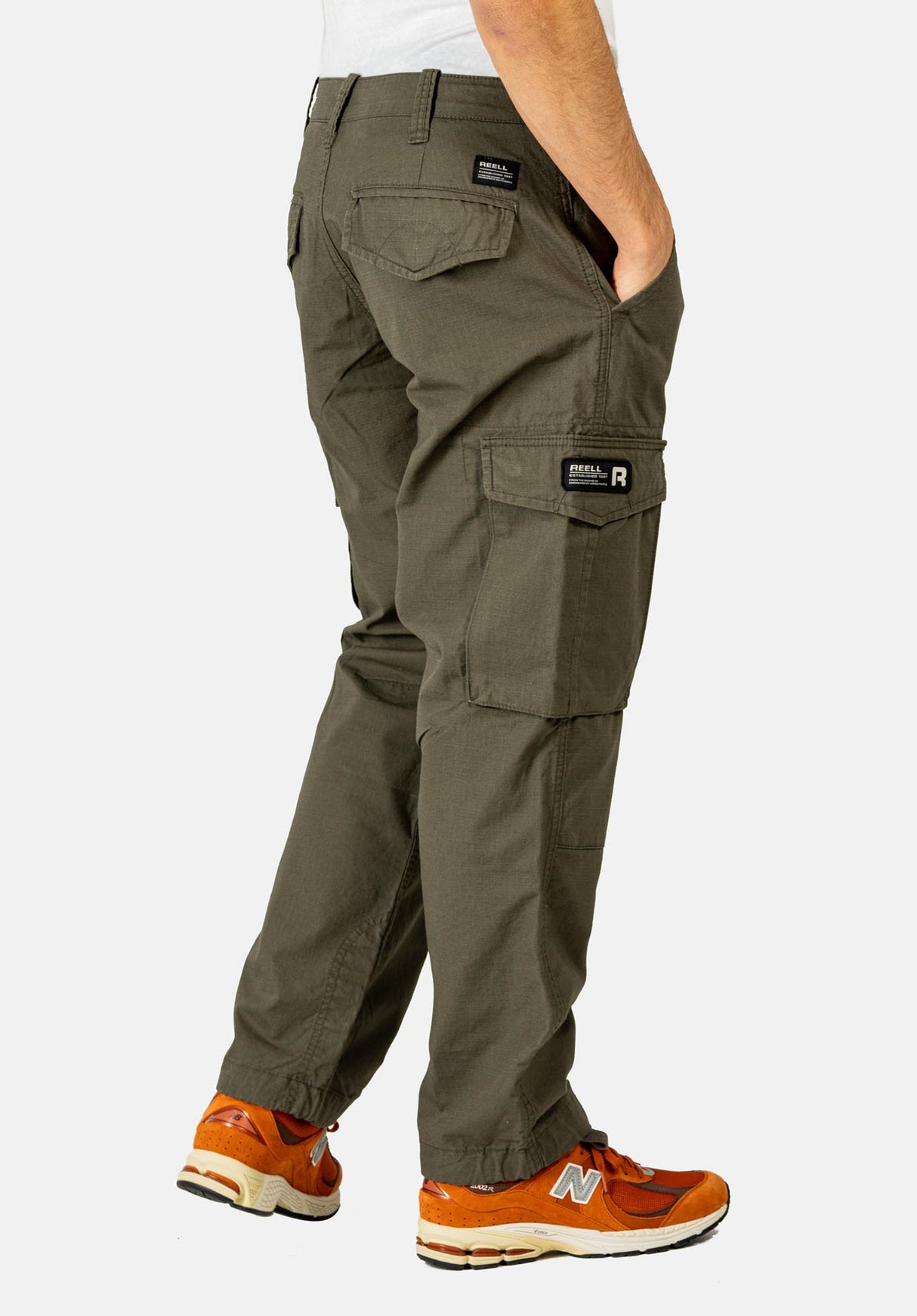 Cargo Ripstop olive Rueckenansicht