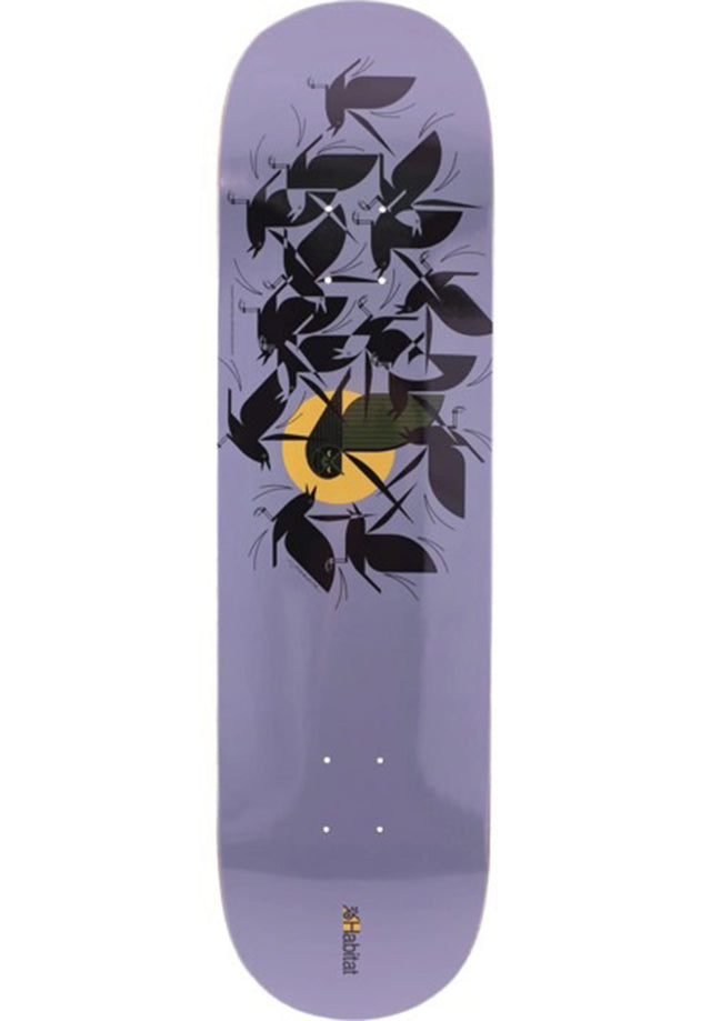 Charley Harper Owltercation lavender Vorderansicht