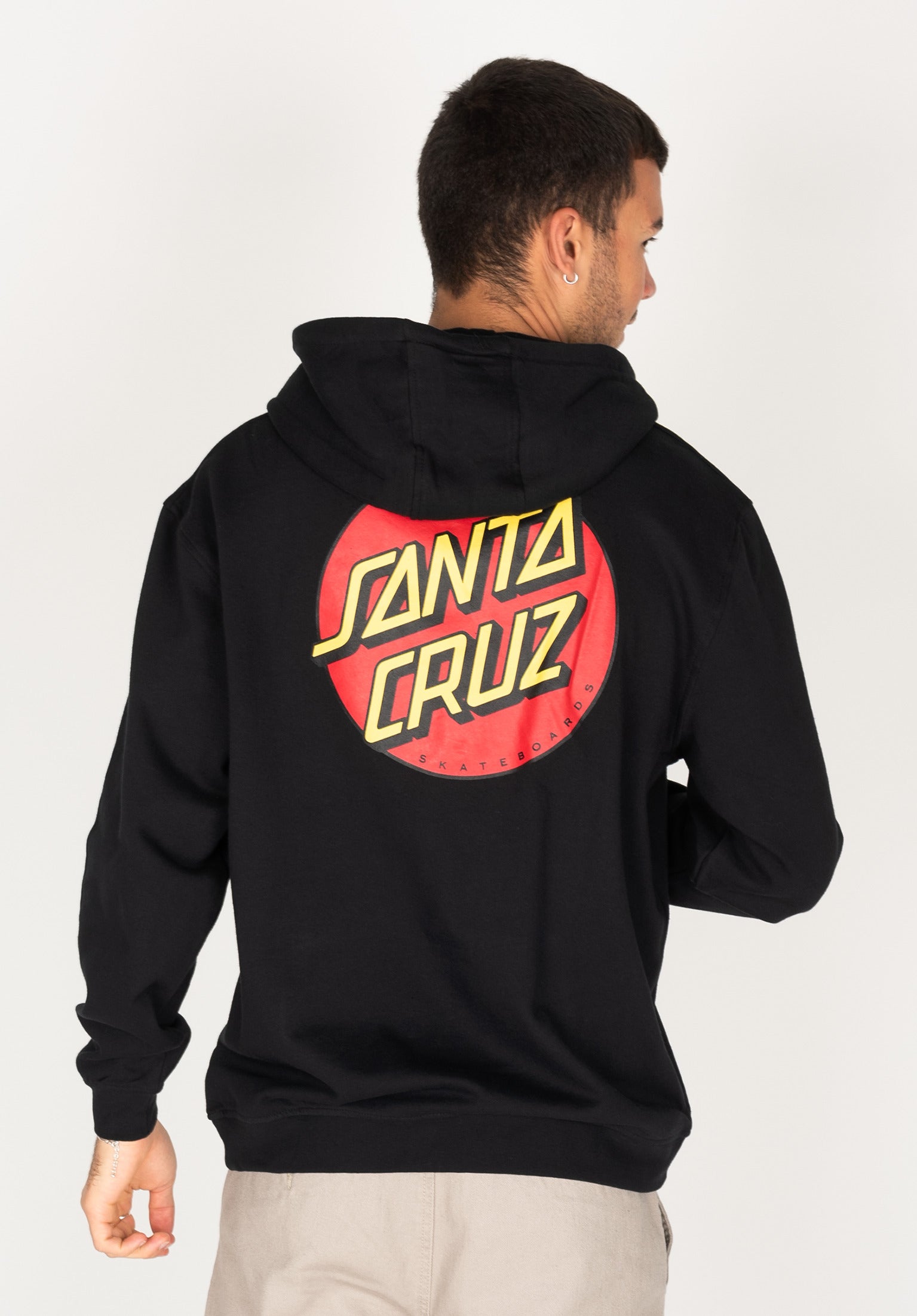 Classic Dot Chest Santa Cruz Hoodie in black for c TITUS