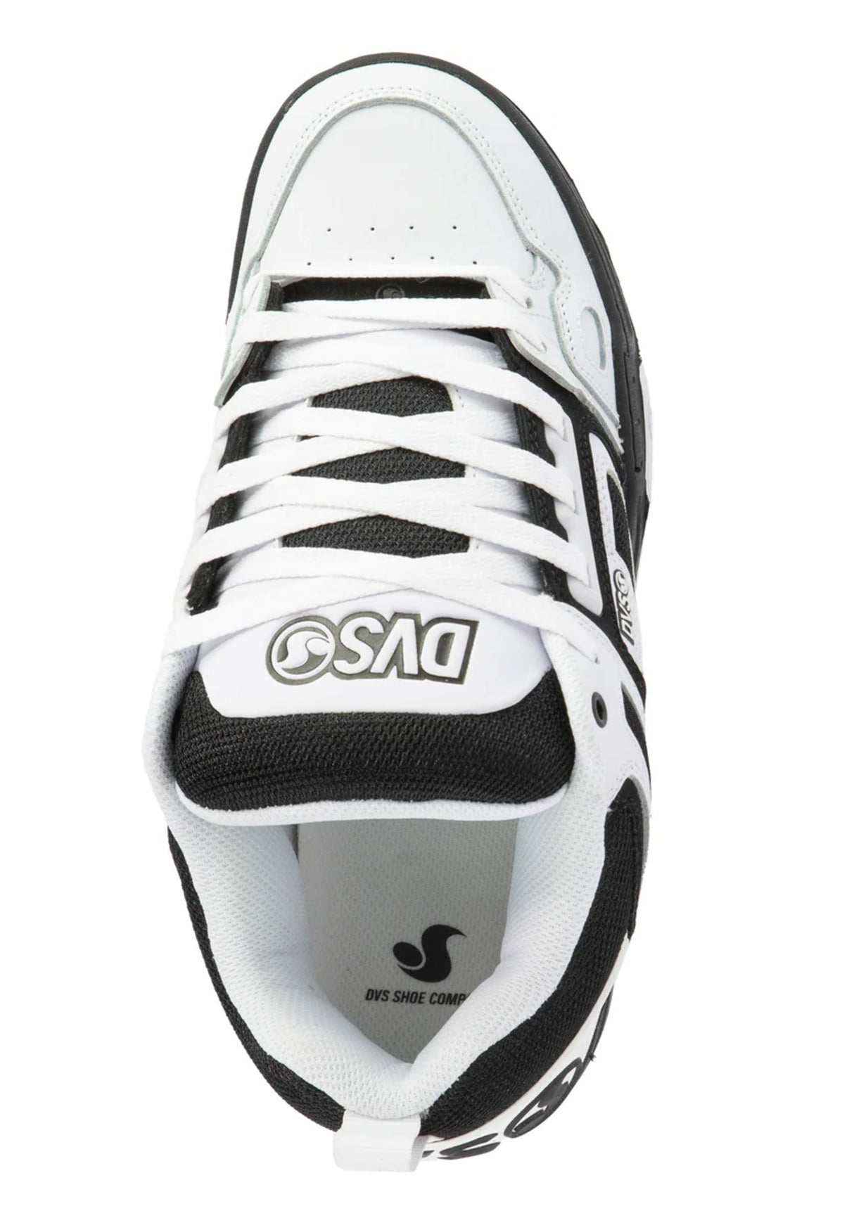 Comanche white-black-white-leather Closeup2