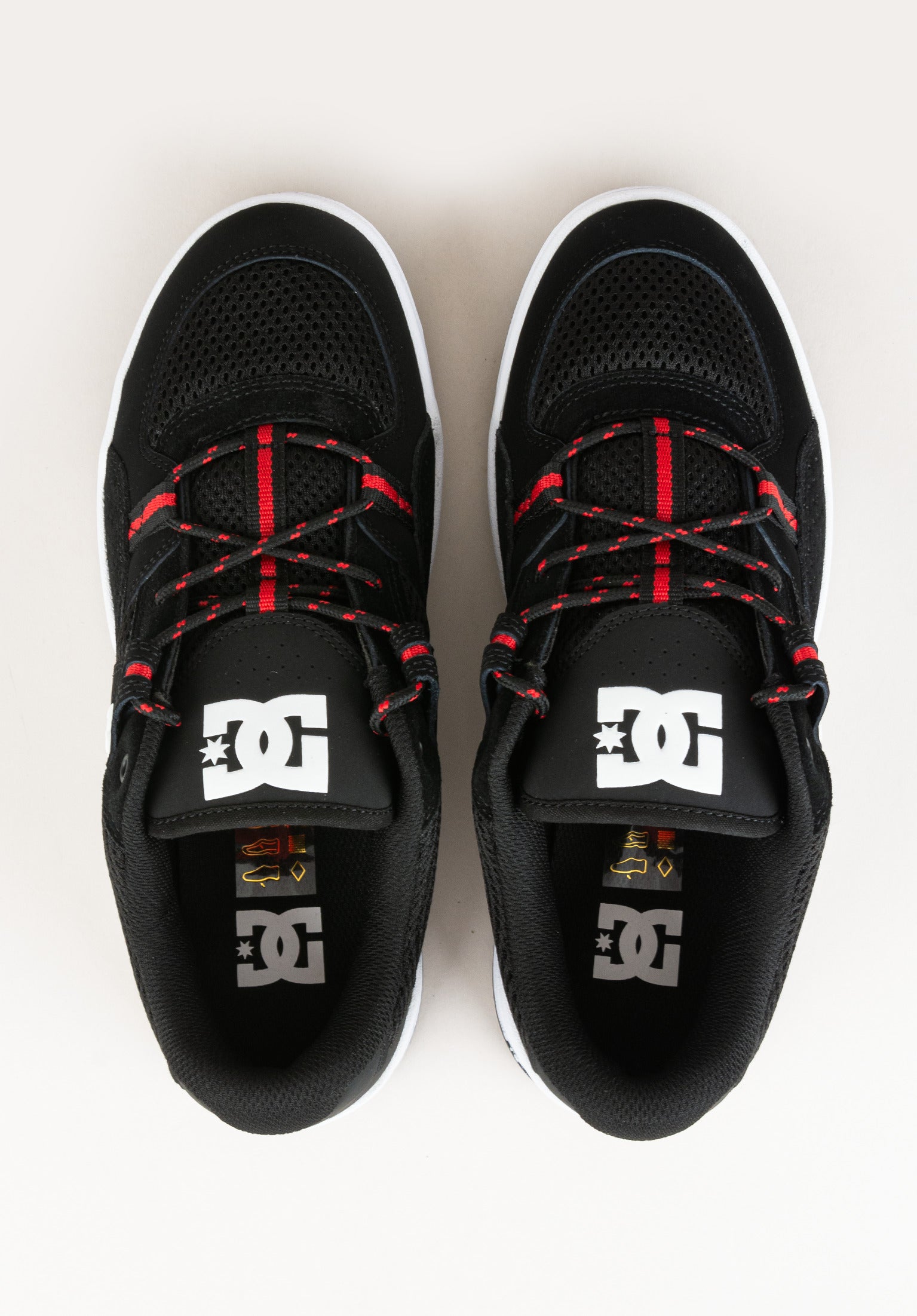 Men's black dc skate shoes online