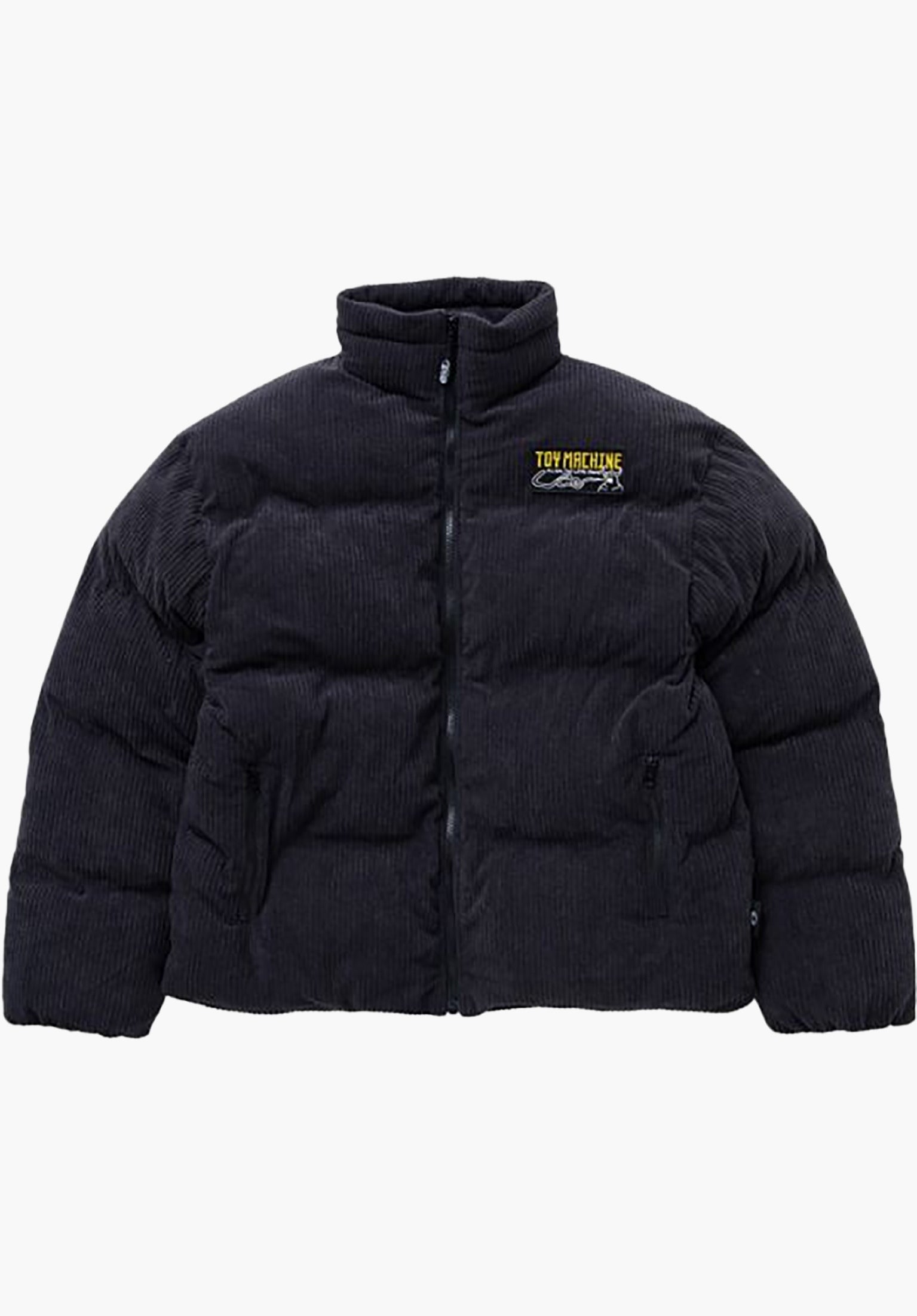 Black corduroy puffer jacket hotsell