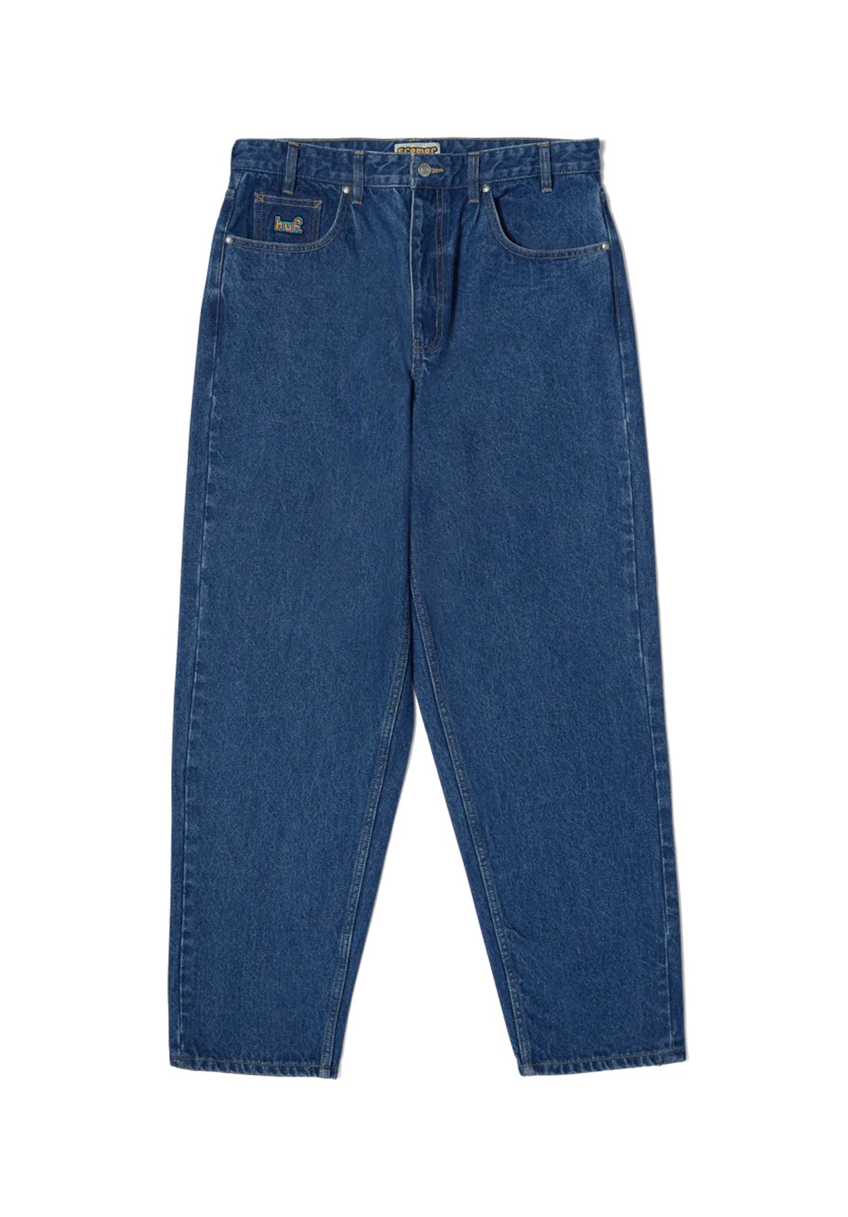 Cromer Signature Pant stonewashindigo Closeup1