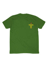 Cross-Logo olive-rasta Rueckenansicht