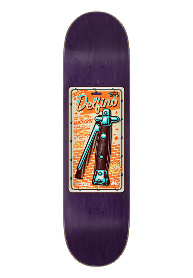 Delfino Switchblade Comb purple Vorderansicht