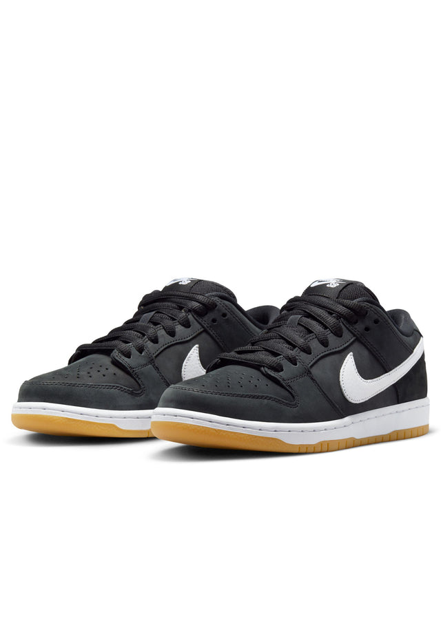 Dunk Low Pro ISO black-white-black-gumlightbrown Vorderansicht