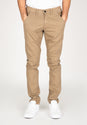 Flex Tapered Chino darksand Vorderansicht