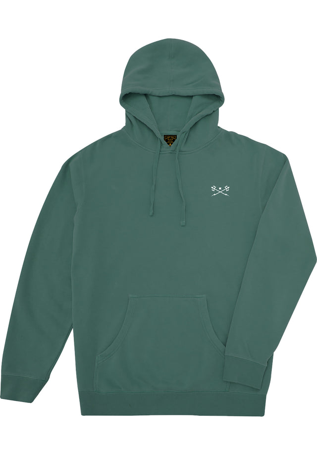 Go-To- Pigment Pullover Fleece alpinegreen Vorderansicht