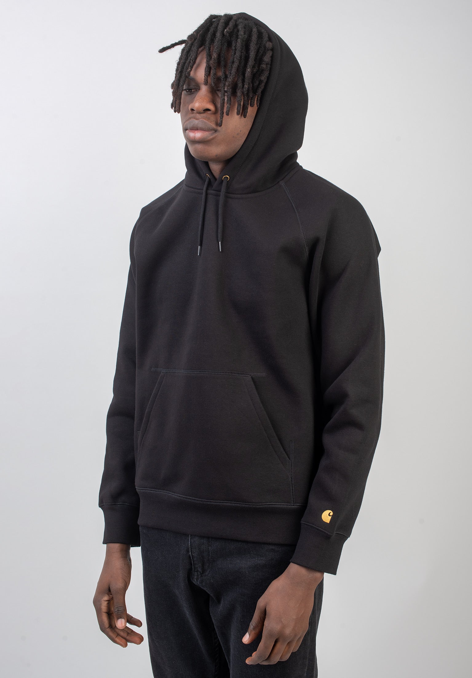 Black carhartt hoodie best sale