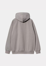 Hooded Yute Sweat mistygrey Rueckenansicht