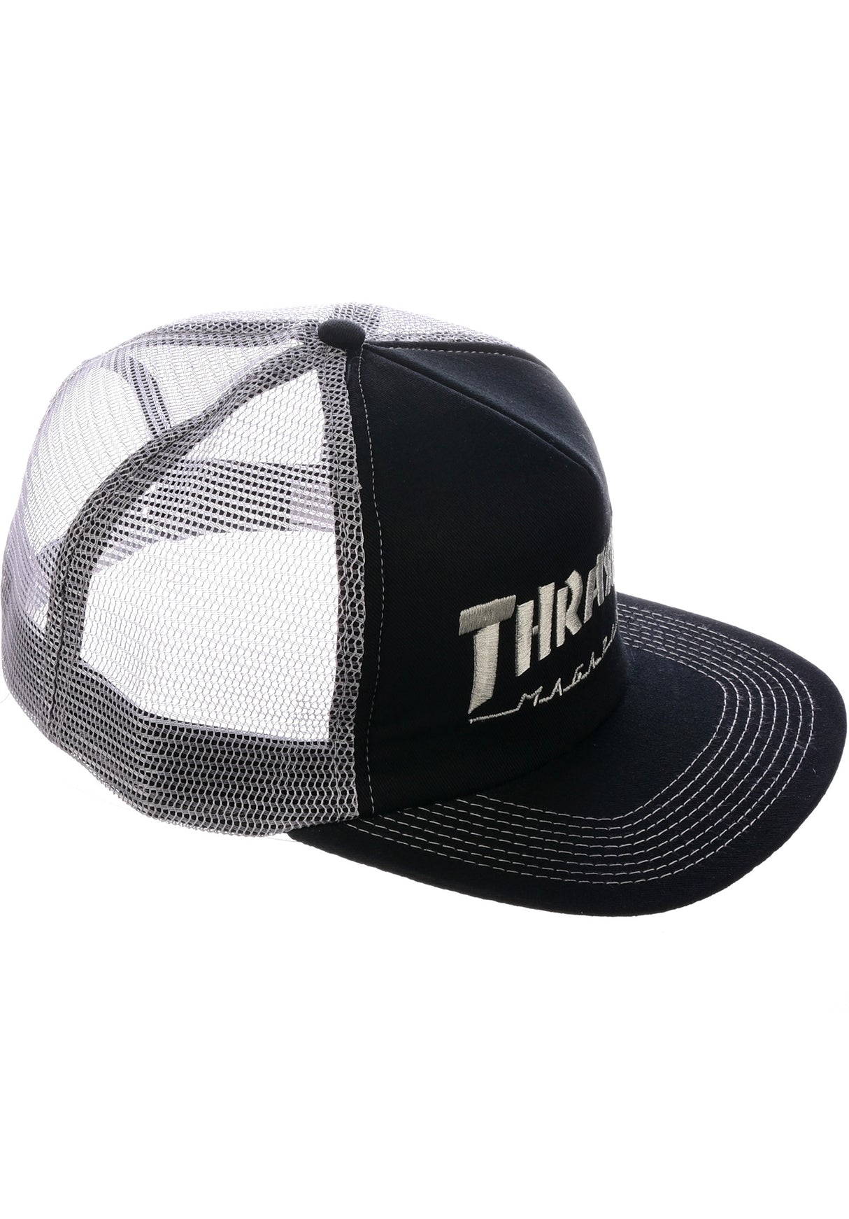 Logo Embroidered Mesh black-grey Closeup2