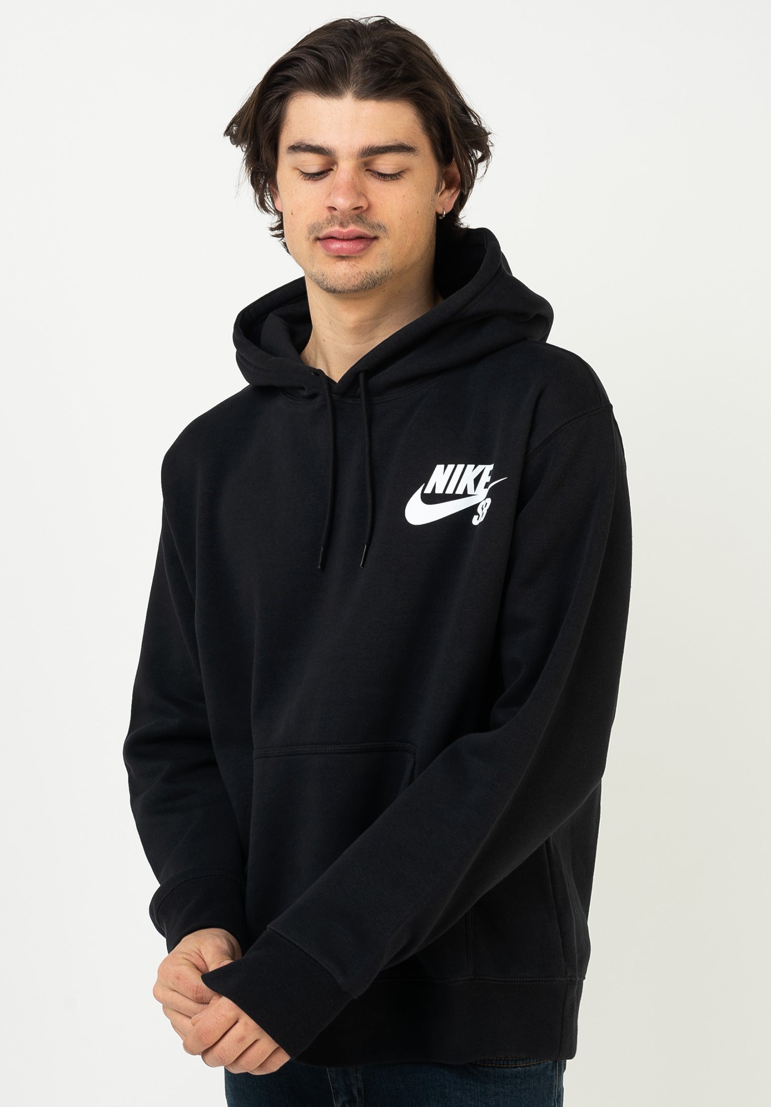 Nike mini logo hoodie best sale