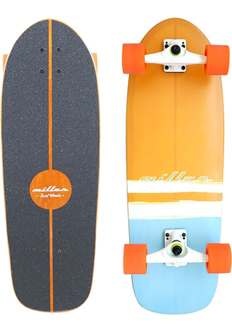 New Mundaka Surfskate 30" orange-lightblue Vorderansicht