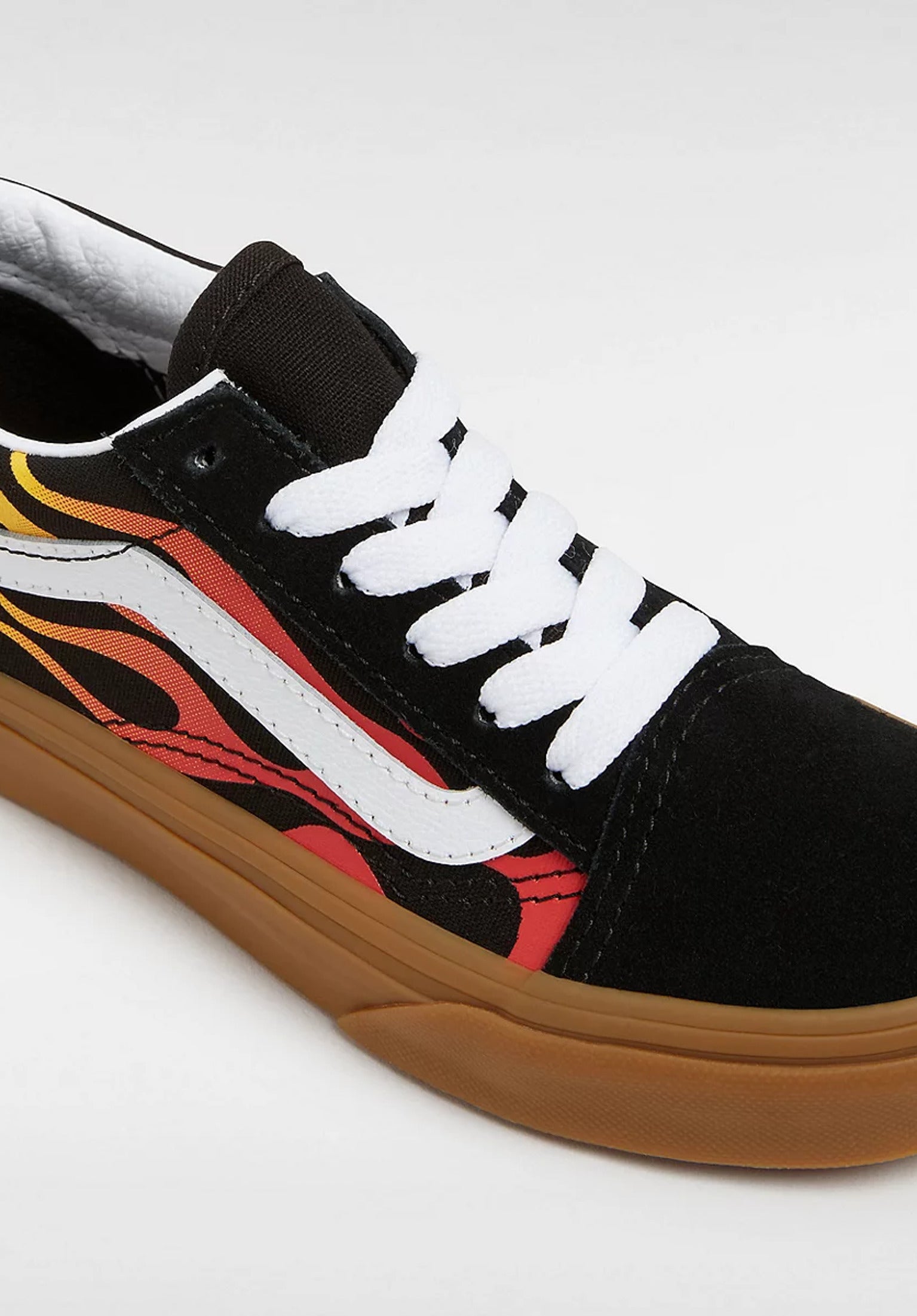 Old Skool Kids Vans Chaussures enfants en flame black gum pour c TITUS