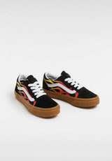 Old Skool Kids flame-black-gum Closeup2