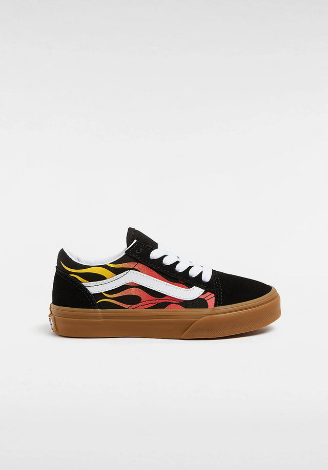 Old Skool Kids flame-black-gum Vorderansicht