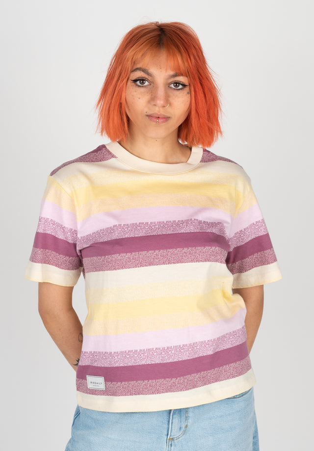 Pixi Stripe plum Vorderansicht