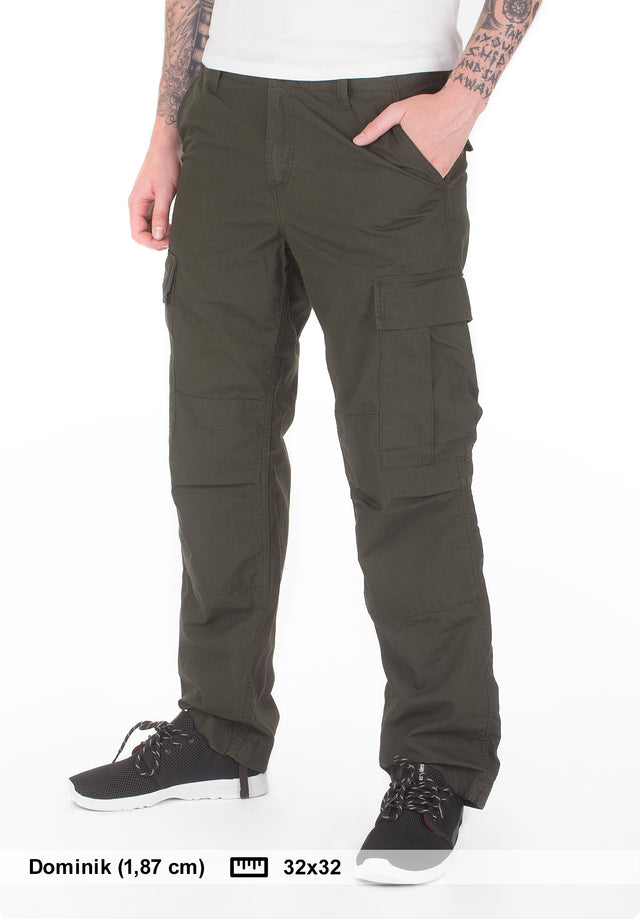 Regular Cargo Pant cypress-rinsed Vorderansicht