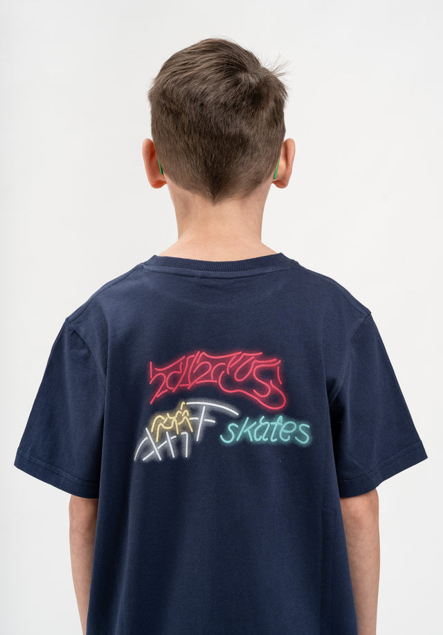 Retro Classic Logo Kids navy Vorderansicht