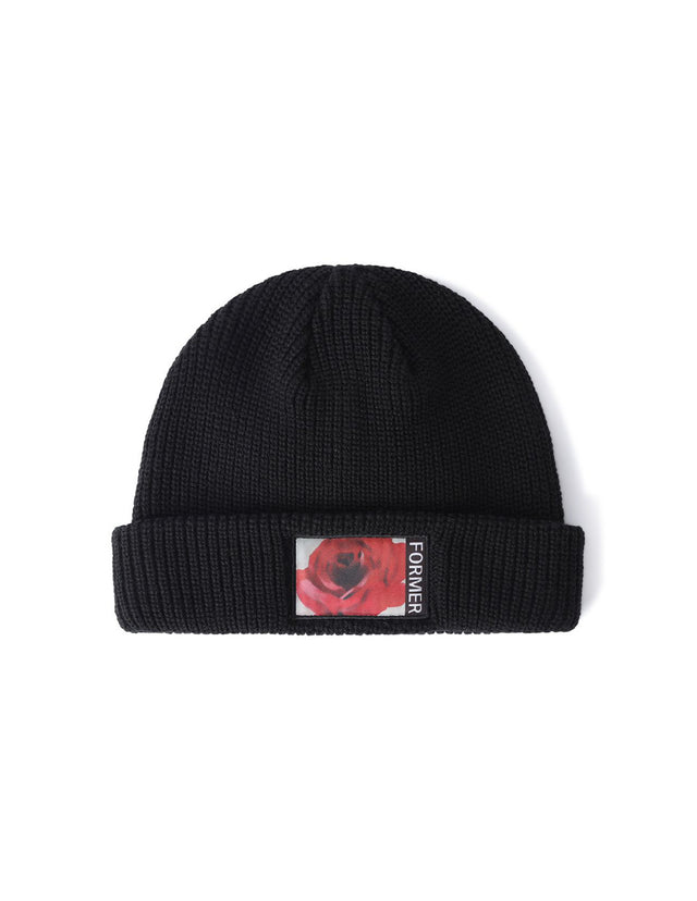 Rosette Patch black Vorderansicht