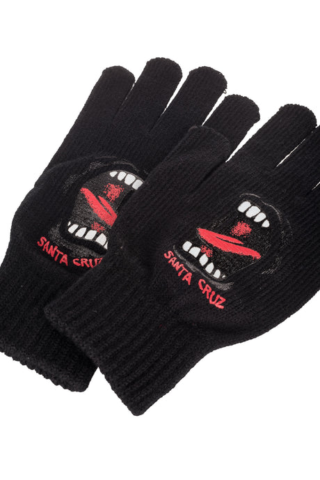 Screaming Gloves black Rueckenansicht