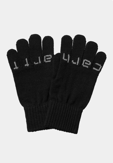 Script Gloves black-greyheather Vorderansicht