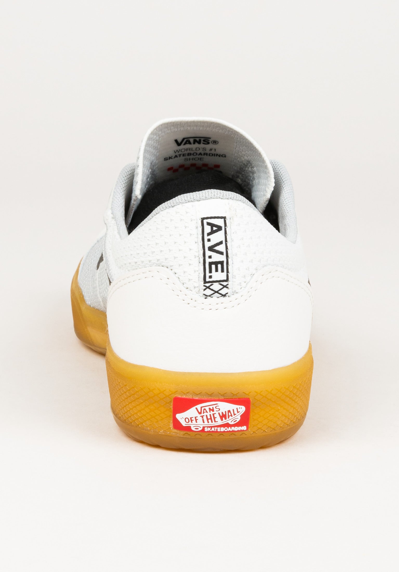 All white clearance vans gum bottom