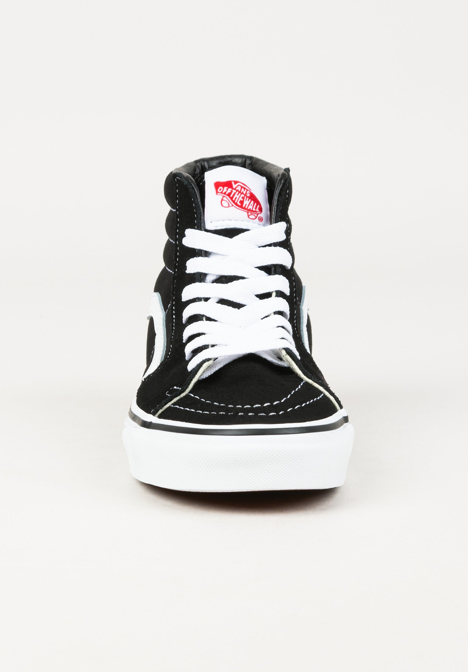 Black and white vans high tops womens hotsell