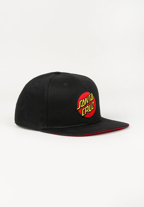 Classic Dot Snapback black Vorderansicht