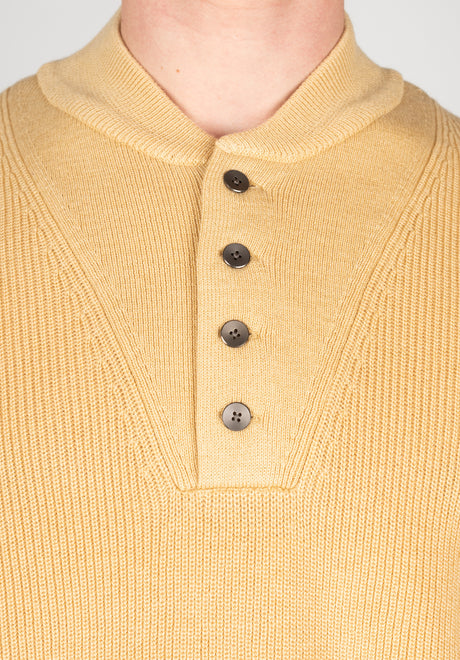 Military Henley sesame Rückenansicht