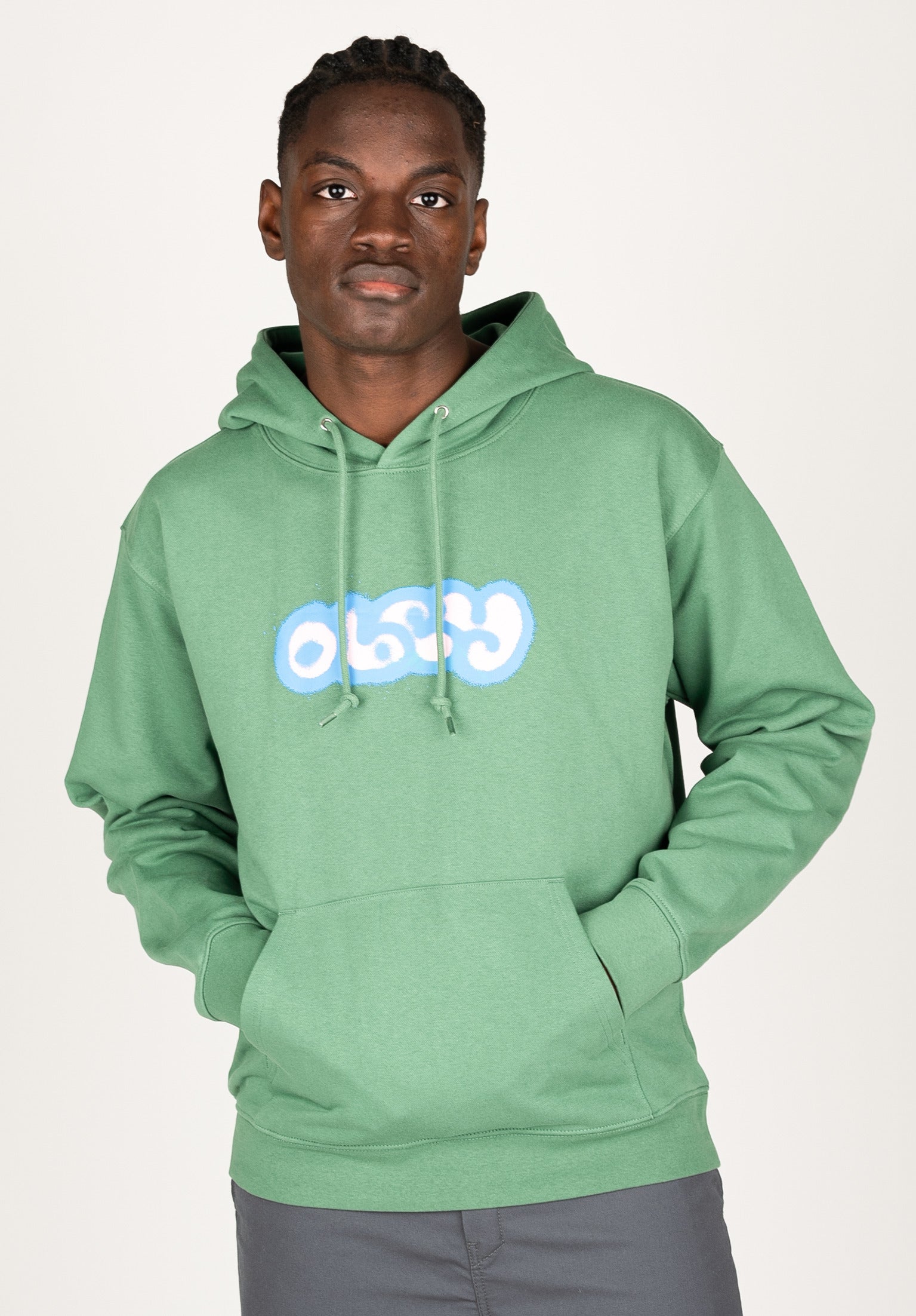 Obey hoodie green online