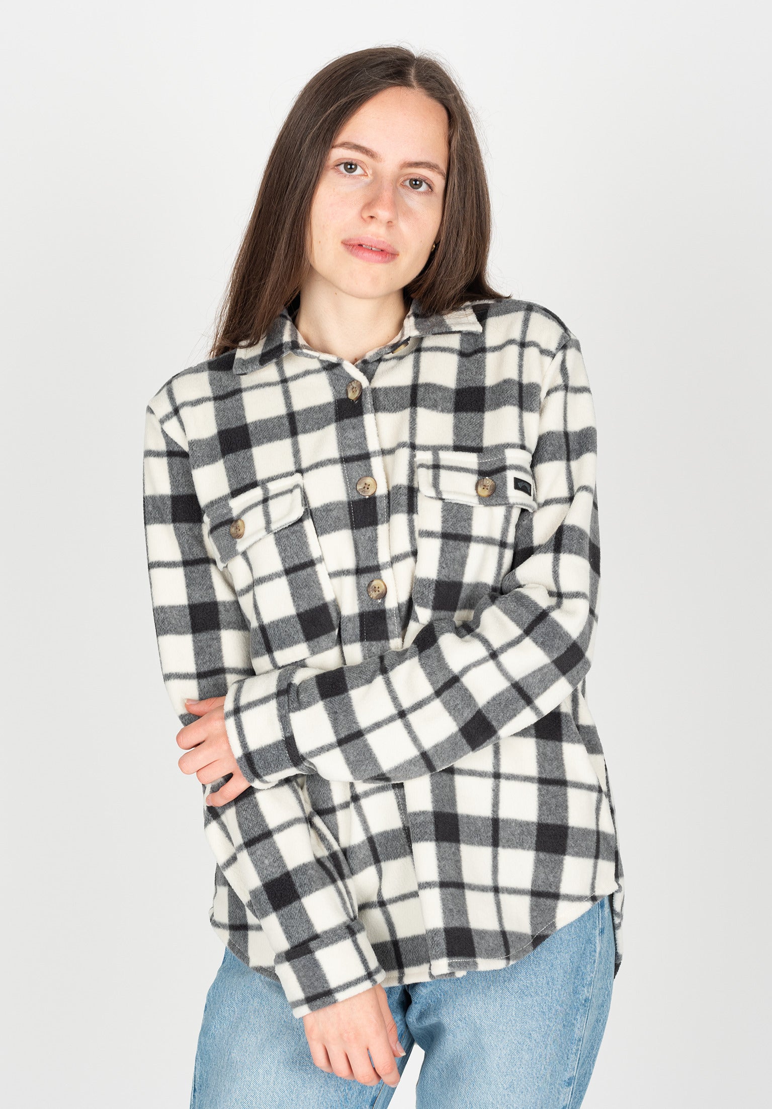 Forge Fleece Billabong Shirt Longsleeve in whiteblack2 for c TITUS