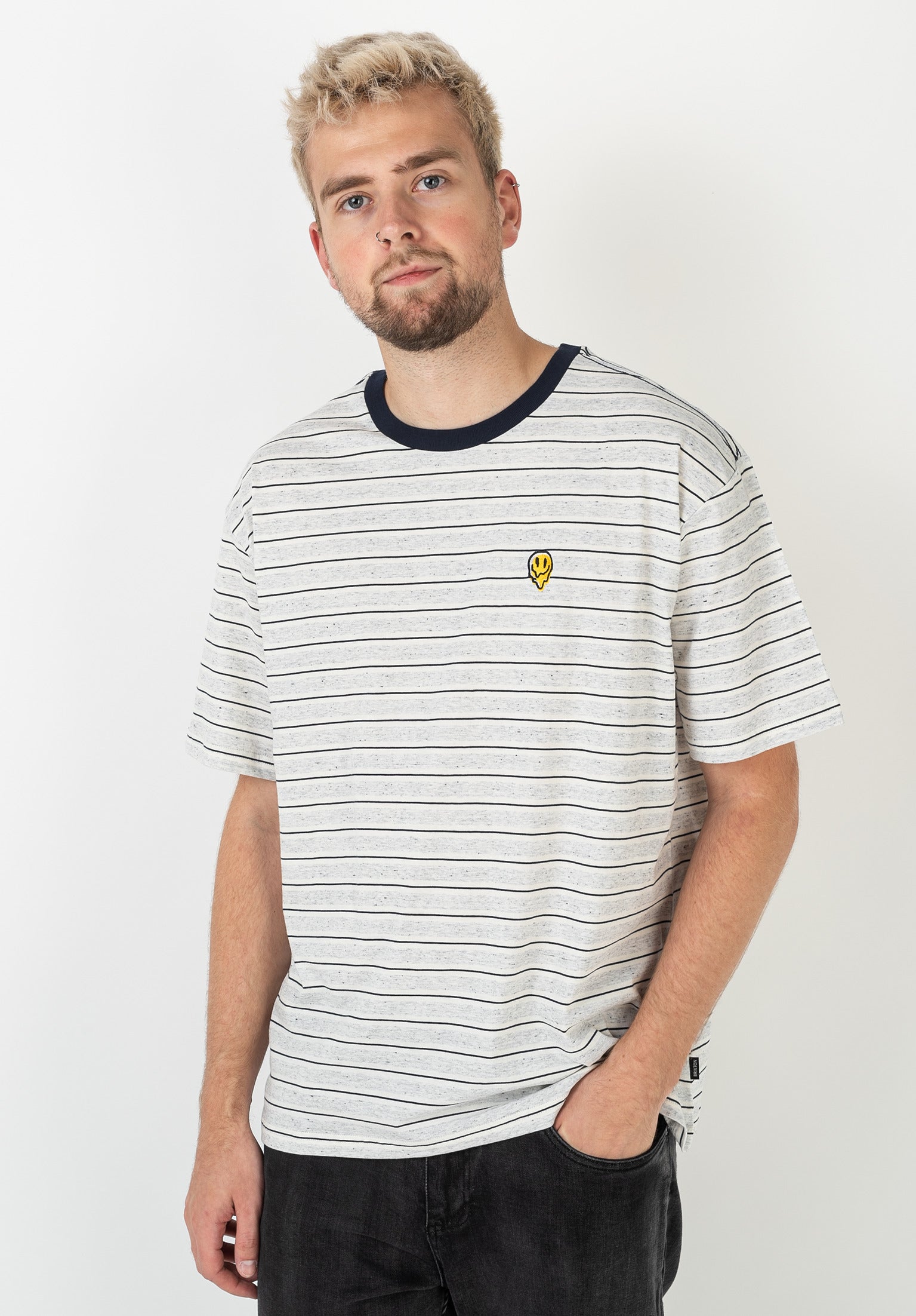 Hilt Melter Brixton T Shirt in offwhite ash washednavy for Men TITUS