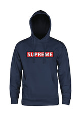 Supreme Medium Weight navy Rückenansicht