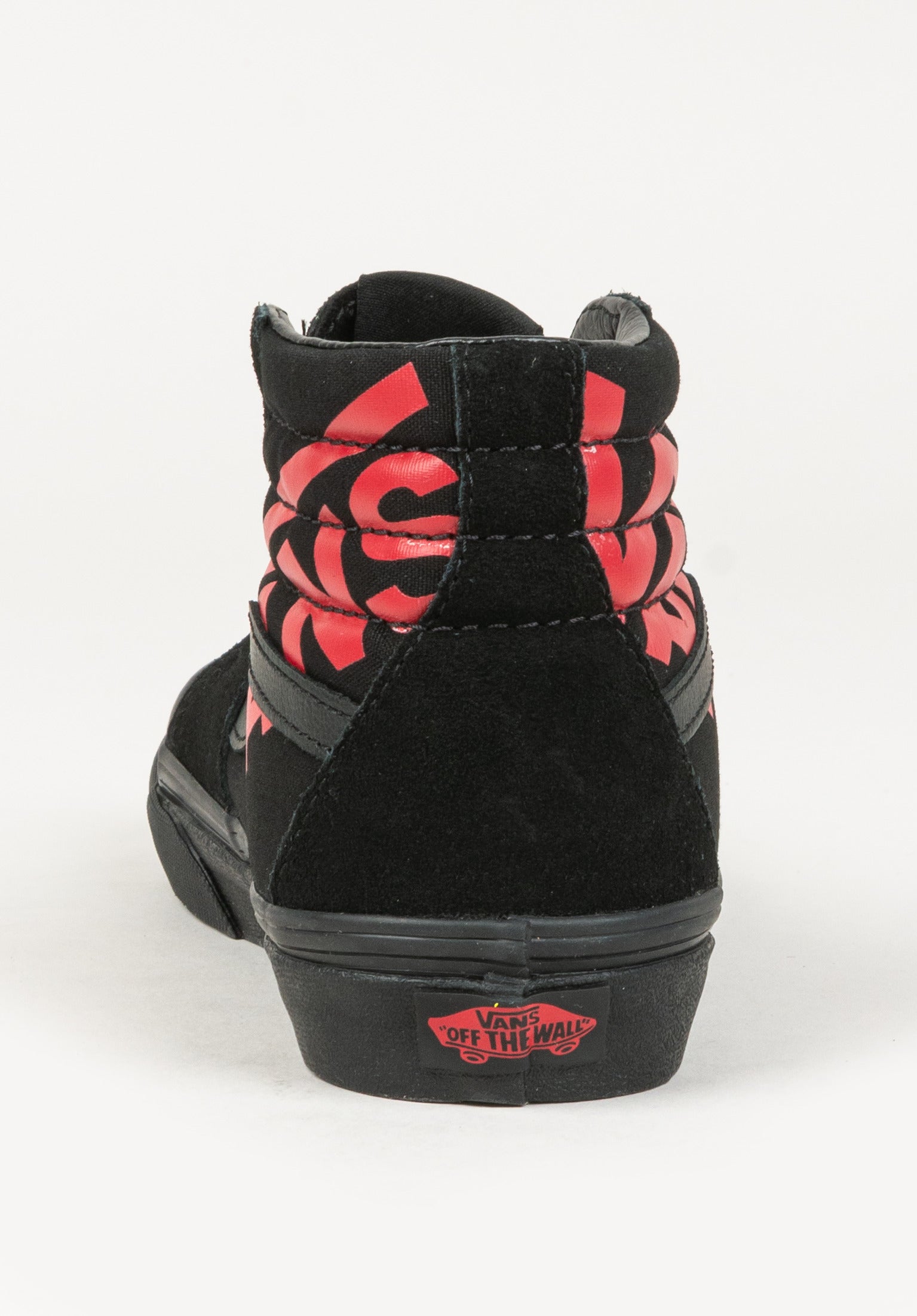 Kids red store high top vans