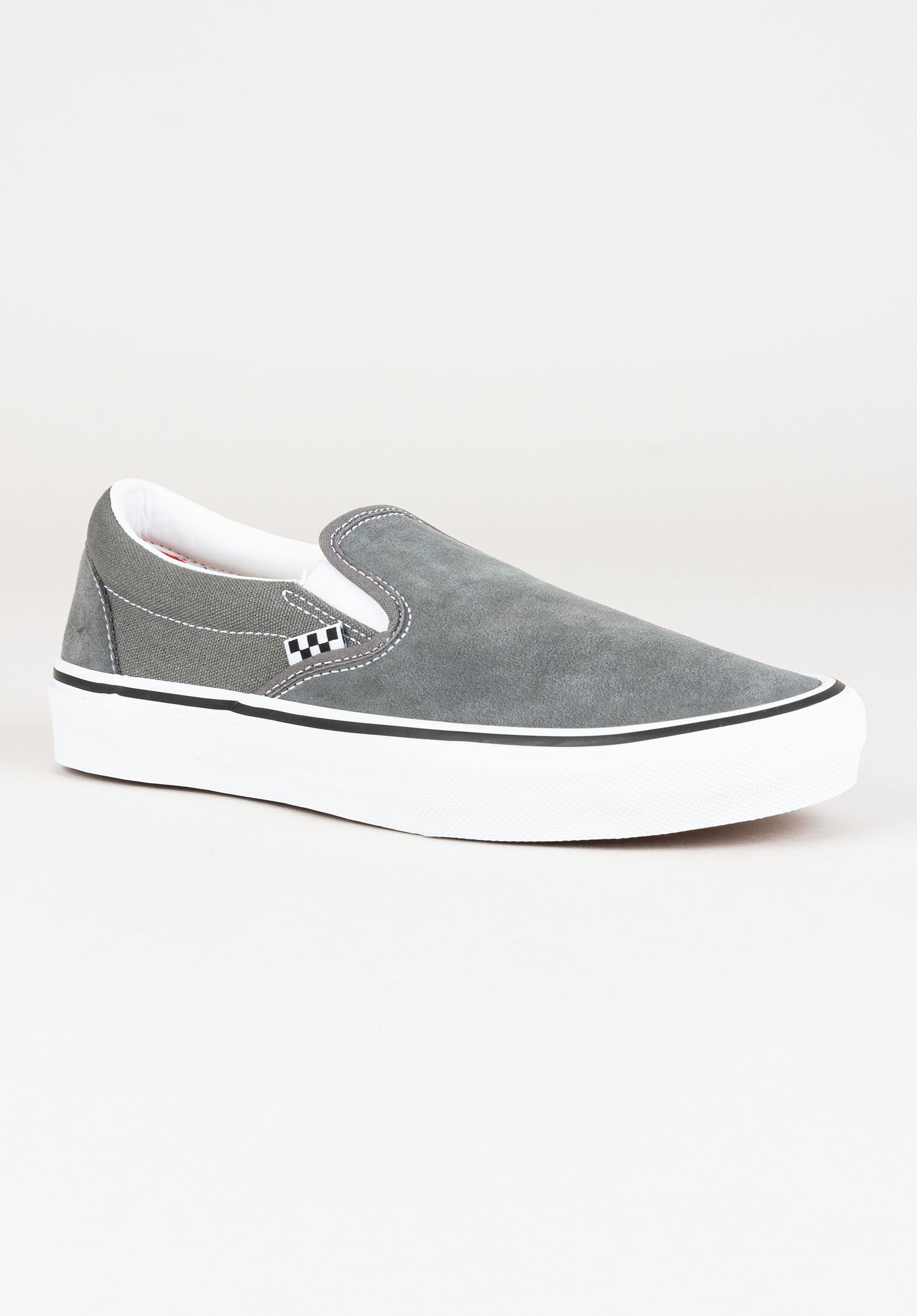 Grey vans slip ons hotsell